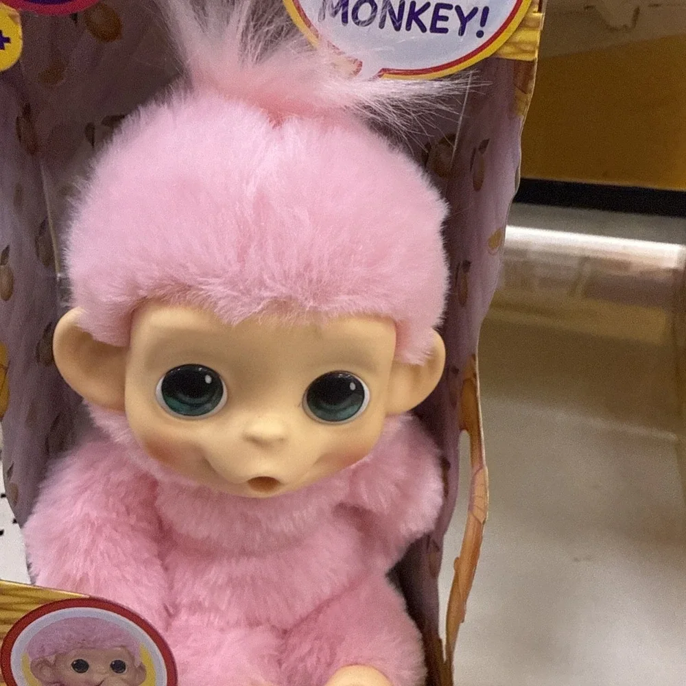 Little Live Pets My Baby Monkey Mini Pink LUNA LEMON Interactive 20+ Sounds